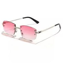 Lunettes de Soleil Punk Rectangle Sans Monture VizioX — UV400 Sport