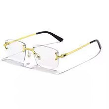 Lunettes de Soleil Punk Rectangle Sans Monture VizioX — UV400 Sport