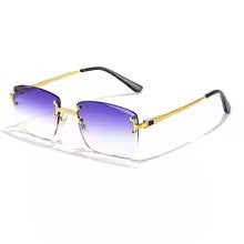 Lunettes de Soleil Punk Rectangle Sans Monture VizioX — UV400 Sport