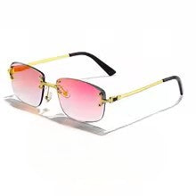 VizioX Lunettes de Soleil Punk Rectangle Sans Monture - Homme & Femme - UV400 Sport 2024