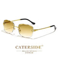Lunettes de Soleil Rétro CATERSIDE - Sans Monture Verres Taillés Dégradés UV400