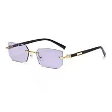 Lunettes de Soleil Rectangulaires Y2K Sans Monture VizioX — Style Vintage UV400